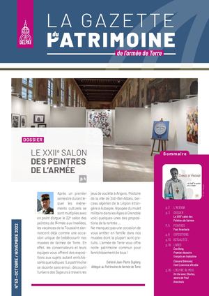 Gazette du Patrimoine de l'armée de Terre Octobre 53