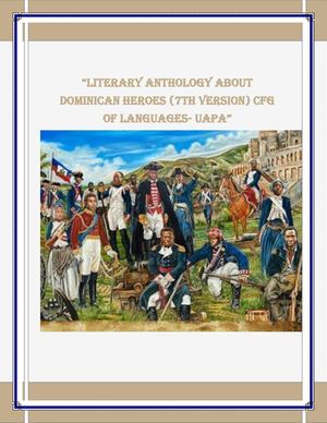 “Literary Anthology About Dominican Heroes (7th Version) Cfg Of Languages65