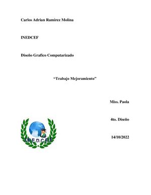 Mejoramiento Diseño Computarizado