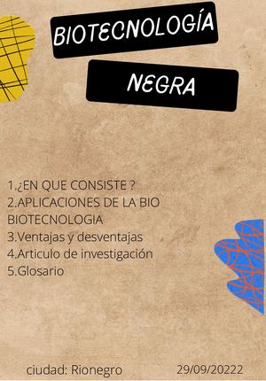 Revista Biotecnologia Negra