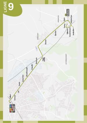 Line 9 Bus Calaméo - Fiche Horaire Ligne 9