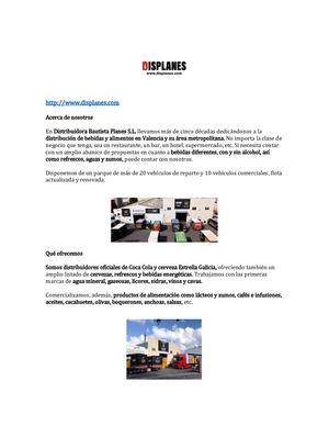 Distribuidora Bautista Planes S.L. | Distribución de bebidas en Valencia