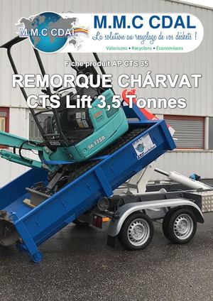 2 - Remorque ampliroll 3,5Tn CHARVAT CTS Lift AP35-2