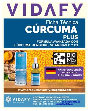 FICHA TECNICA CURCUMA PLUS