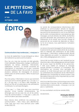 Petit Écho n°9 - Octobre 2022