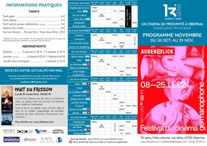 Programme cinéma | 13e sens, Obernai | Novembre 22