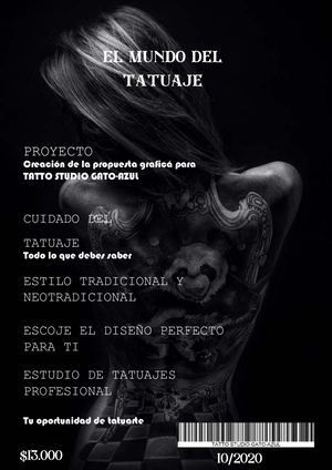 Revista Tatto Studio Gato Azul