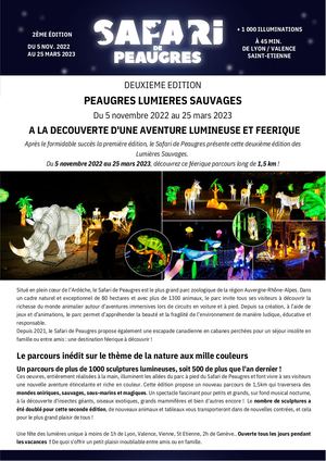 CP - "Lumières Sauvages" Safari Peaugres