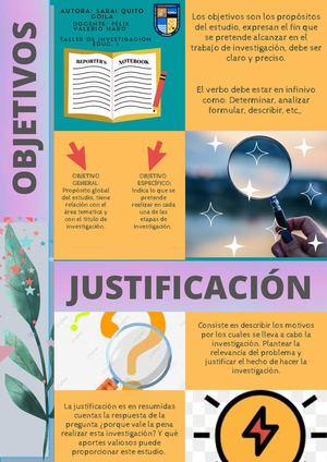OBJETIVO Y JUSTIFICACION