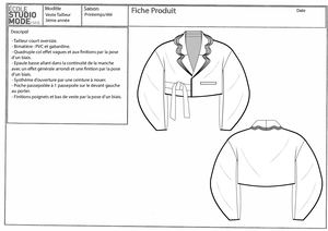 Dossier Technique Tailleur