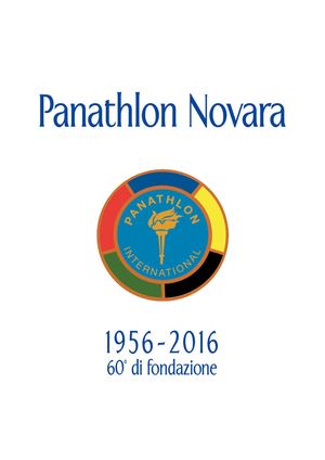 libro 60° Panathlon Club Novara parte prima