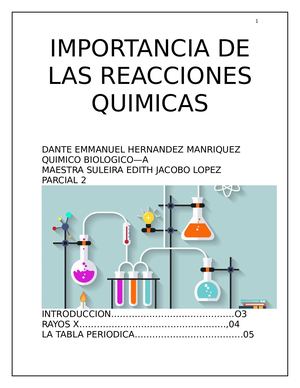 Importancia De Las Reacciones Quimicas