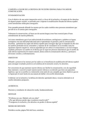 La mejor manera de entendernos es hablar el mismo idioma