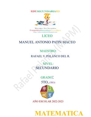 Planificacion Primera Unidad1