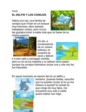 Cuento El Delfin Y Los Conejos