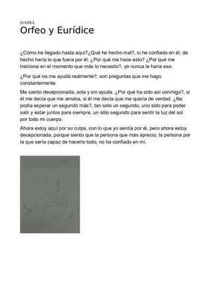 Orfeo Y Euridice