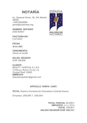 FACTURAS Y DOCUMENTOS BANCARIOS