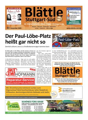 Blättle Stuttgart-Süd 11/2022