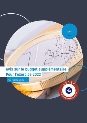 2022 22 Avis Budget supplémentaire Pour Exercice 2022