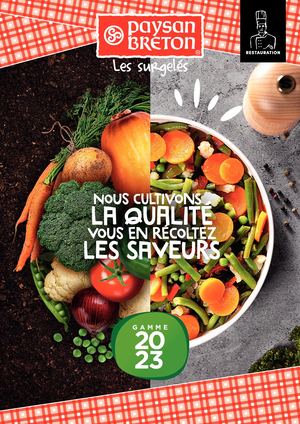 [ PLAQUETTE ] Brochure gamme 2023 - Paysan Breton Les surgelés Restauration