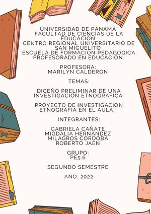 Investigación Etnográfica En El Aula