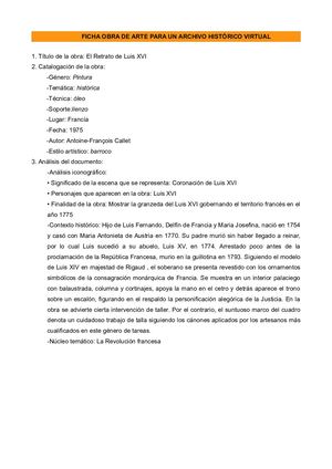 Retrato De Luis XVI Hugo