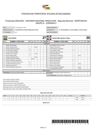 BALONMANO Callaghan Ciudad De Logroño