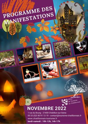 Programme Manifestations Novembre Chatillonnais Bourgogne 21