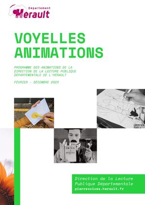 Programme Voyelles Animations 2023 - DLPD