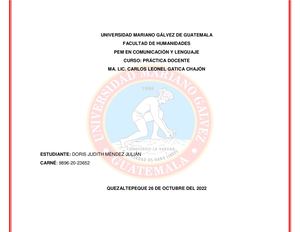 Informe Final De Práctica Docente
