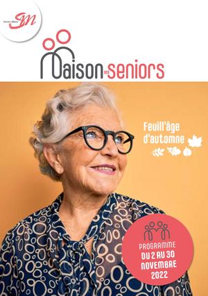 Programme Maison des seniors Novembre 2022