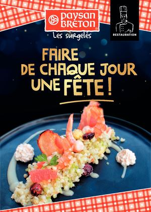 [ LIVRET RECETTES ] Recettes Festives 2022 Paysan Breton Les Surgelés Restauration