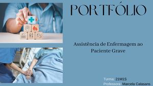 Portfólio Assistência De Enfermagem Ao Paciente Grave