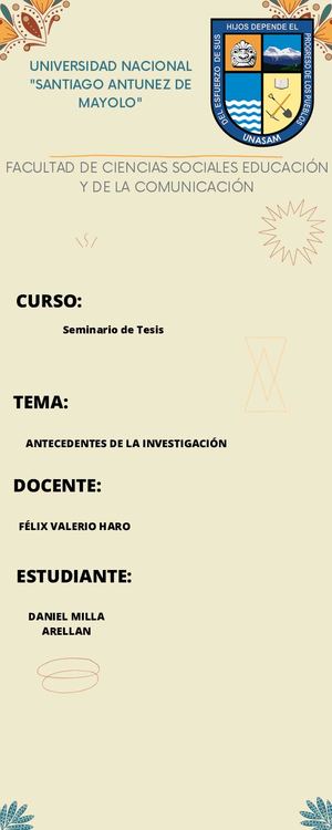Antecedentes De La Investigación