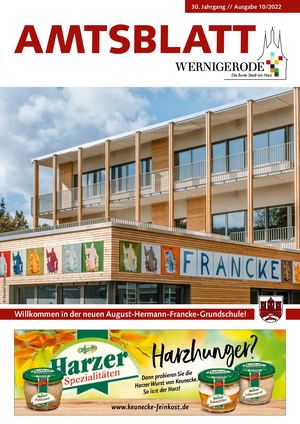 Amtsblatt Wernigerode 10/2022