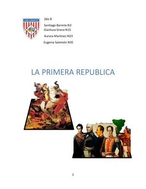 La Primera República