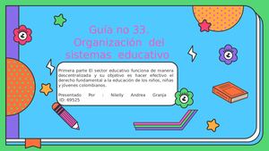 1 Parte Guía No 33 Organización Del Sistemas Educativo