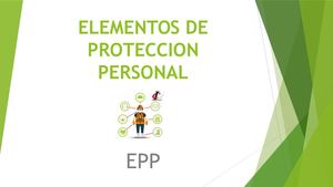 Elementos De Proteccion Personal