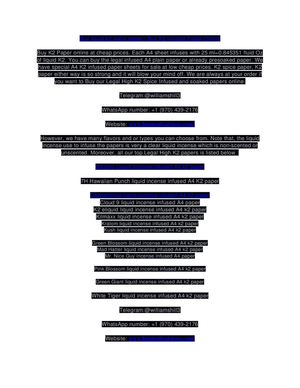 K2 Paper Sheets - K2 Spice Spray on Paper - Liquid K2