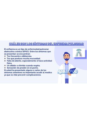 Síntomas del Enfisema Pulmonar