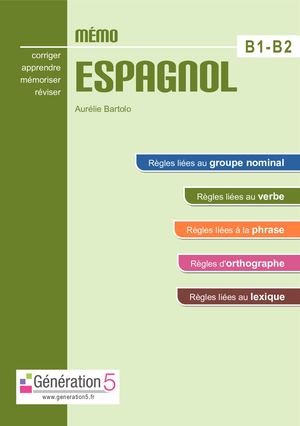 Extrait - Mémo Espagnol B1-B2 - Génération 5
