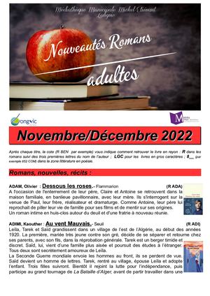 Romans Rentrée Littéraire 2022