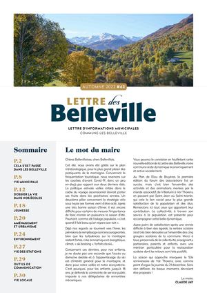 Lettre des Belleville n°63