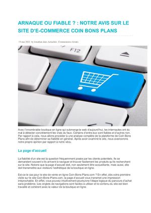 Arnaque Ou Fiable
