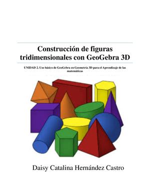 Construcción De Figuras Tridimensionales Con Geo Gebra 3d
