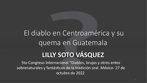 El Diablo En Ca Y Su Quema En Guatemala