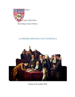 Revista sobre la Primera República