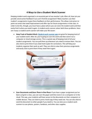 4 Ways To Use A Student Work Scanner