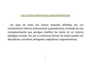 Textos Expositivos Y Argumentativos