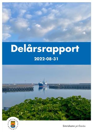 Delårsrapport för Simrishamns kommun 2022-08-31